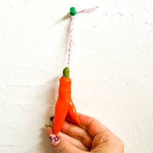 Wonky Carrot Ornament