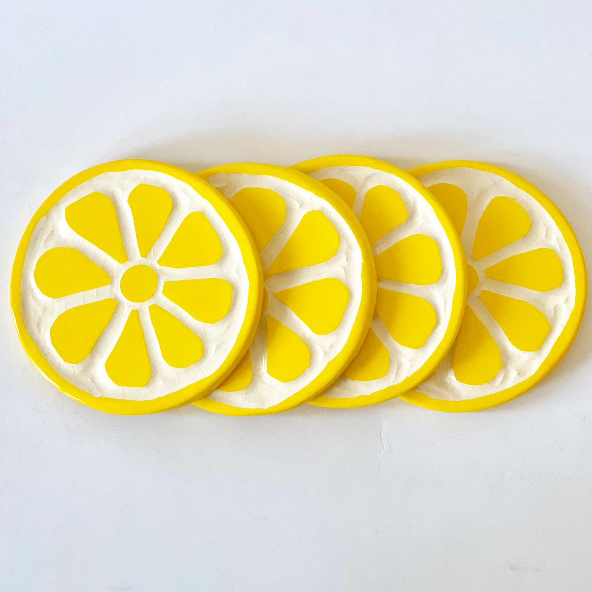 Lemon Coasters – SMO Ceramics