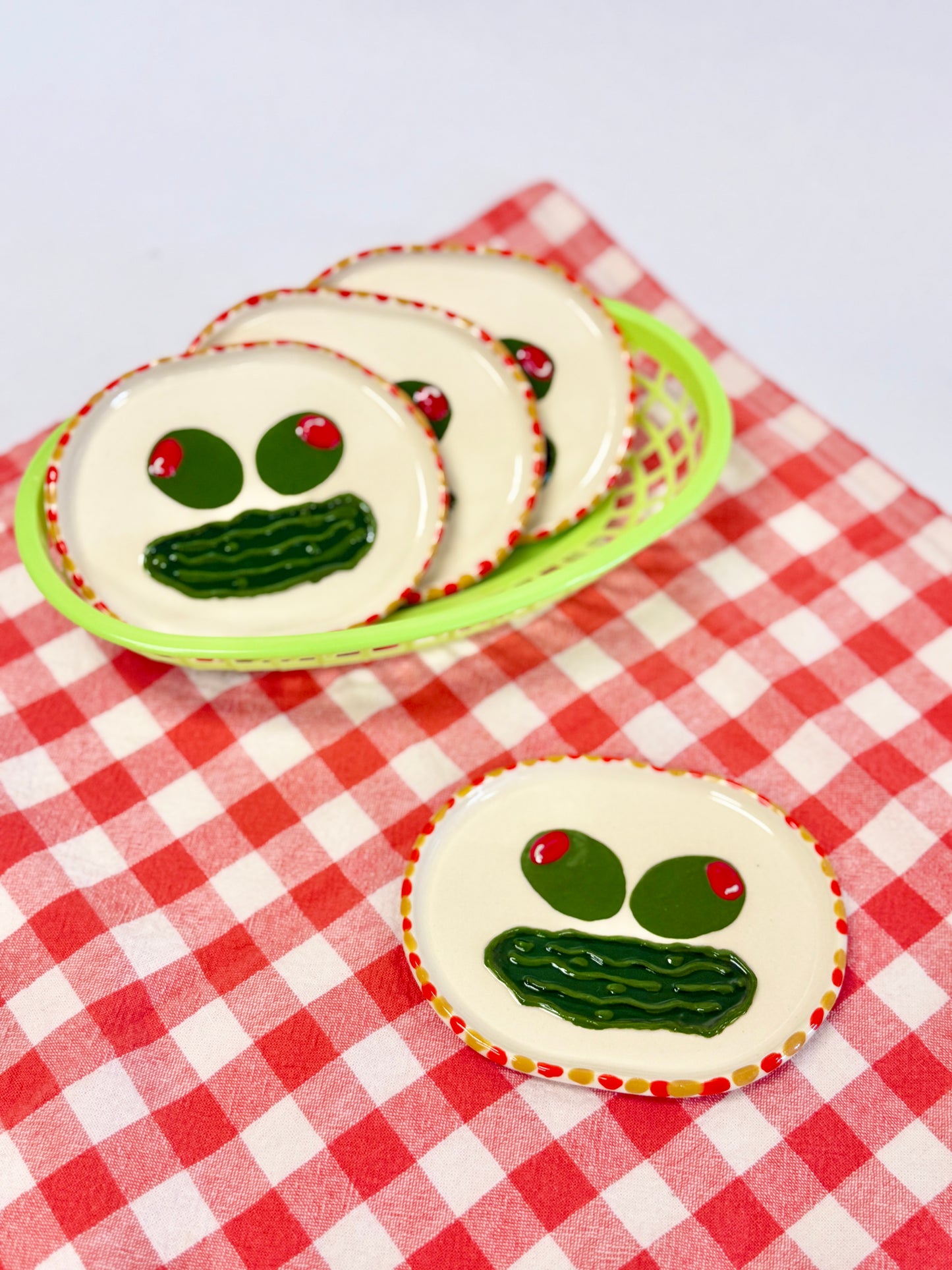 Olive + Pickle Face Tray