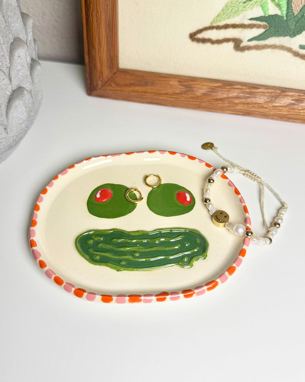 Olive + Pickle Face Tray