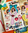 Hand Mirror Sticker Frame
