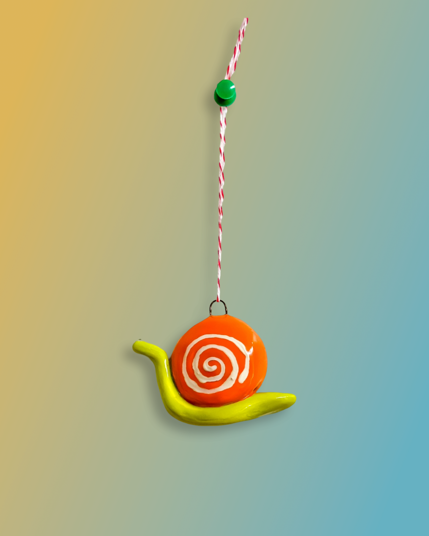 Orange Snail Wall Ornament