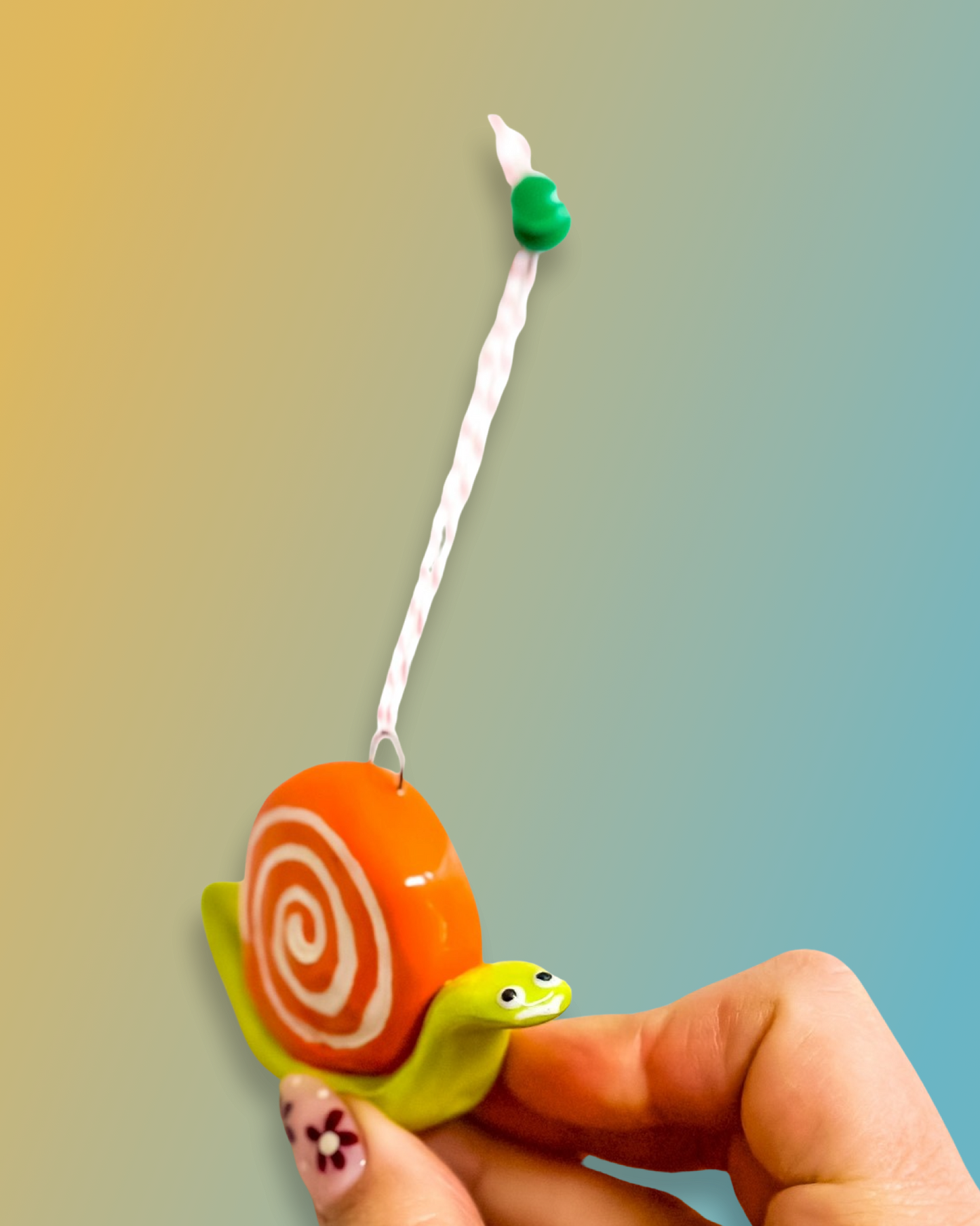 Orange Snail Wall Ornament