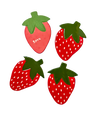 Strawberry Coasters