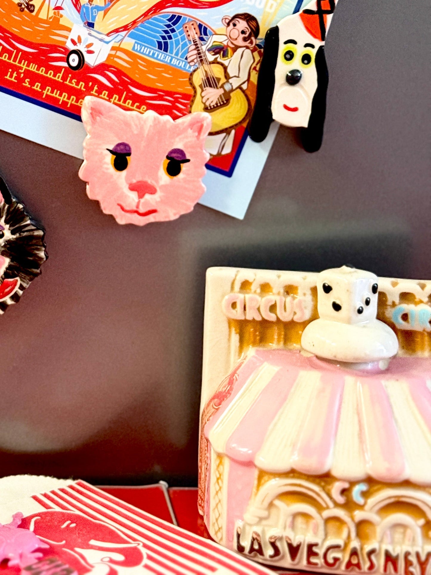 Pink Cat Magnet