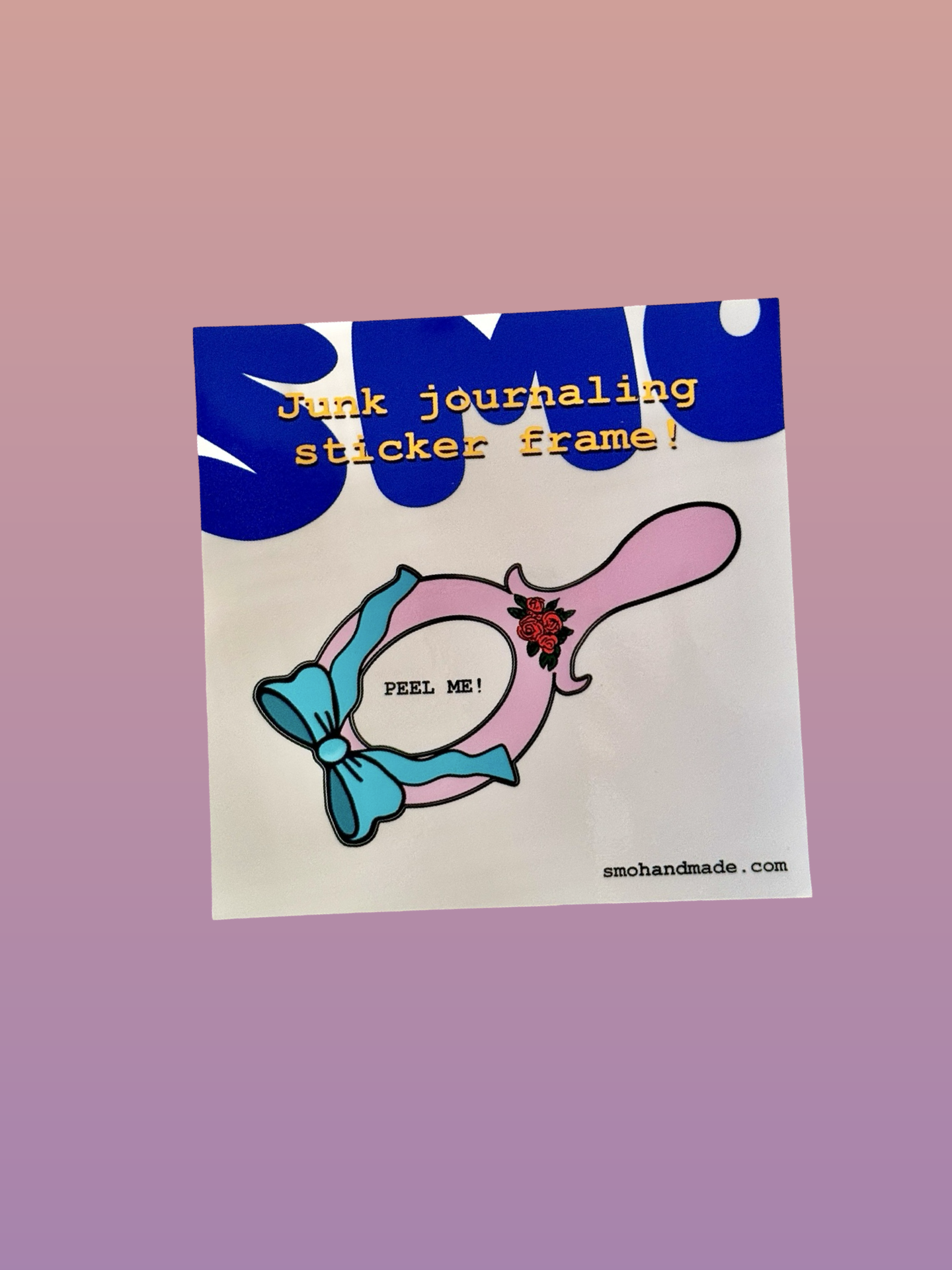 Hand Mirror Sticker Frame