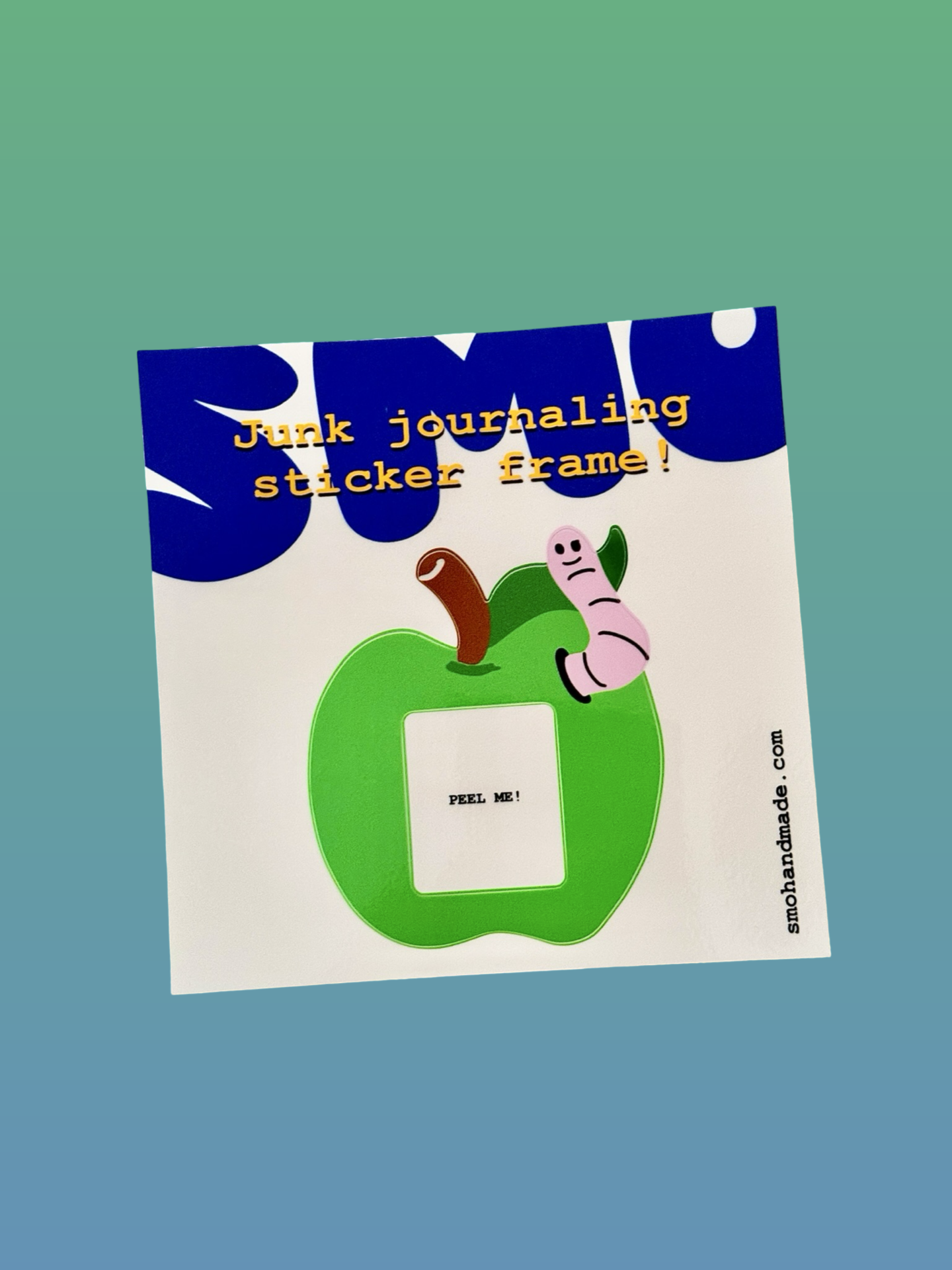 Wormy Apple Sticker Frame