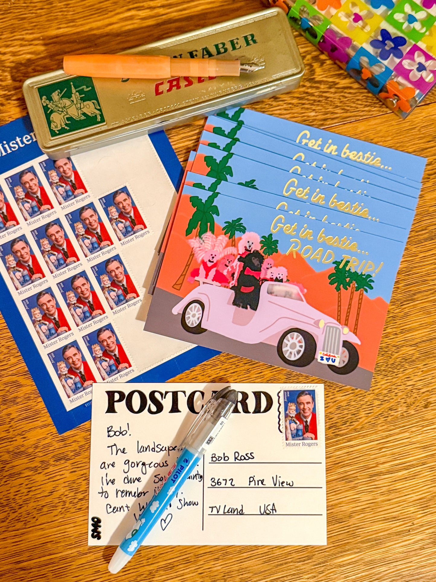 Road Trip Postcard