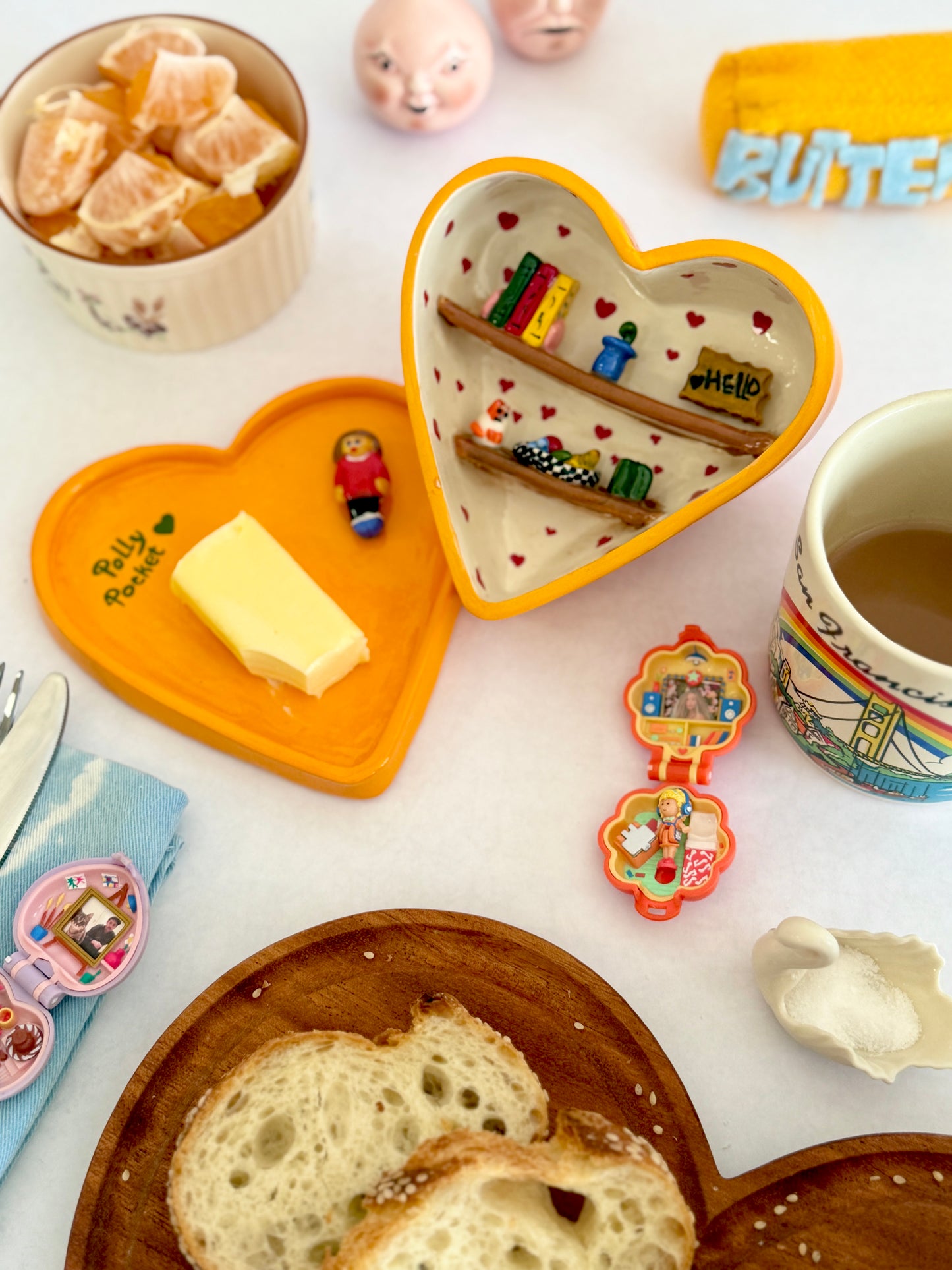 Orange Polly Pocket Trinket Box