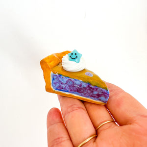 Blueberry Pie Slice Magnet No.1