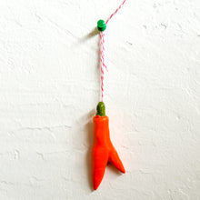 Load image into Gallery viewer, Wonky Carrot Ornament
