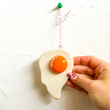 Load image into Gallery viewer, Drippy Fried Egg Ornament
