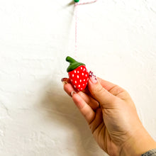 Load image into Gallery viewer, Teenie Strawberry Ornament

