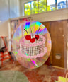 Disco Cake Suncatcher Decal