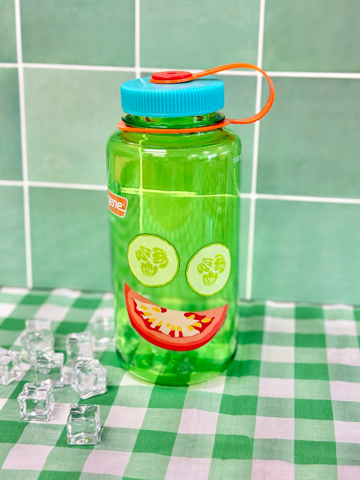 Happy Cucumber Face Sticker