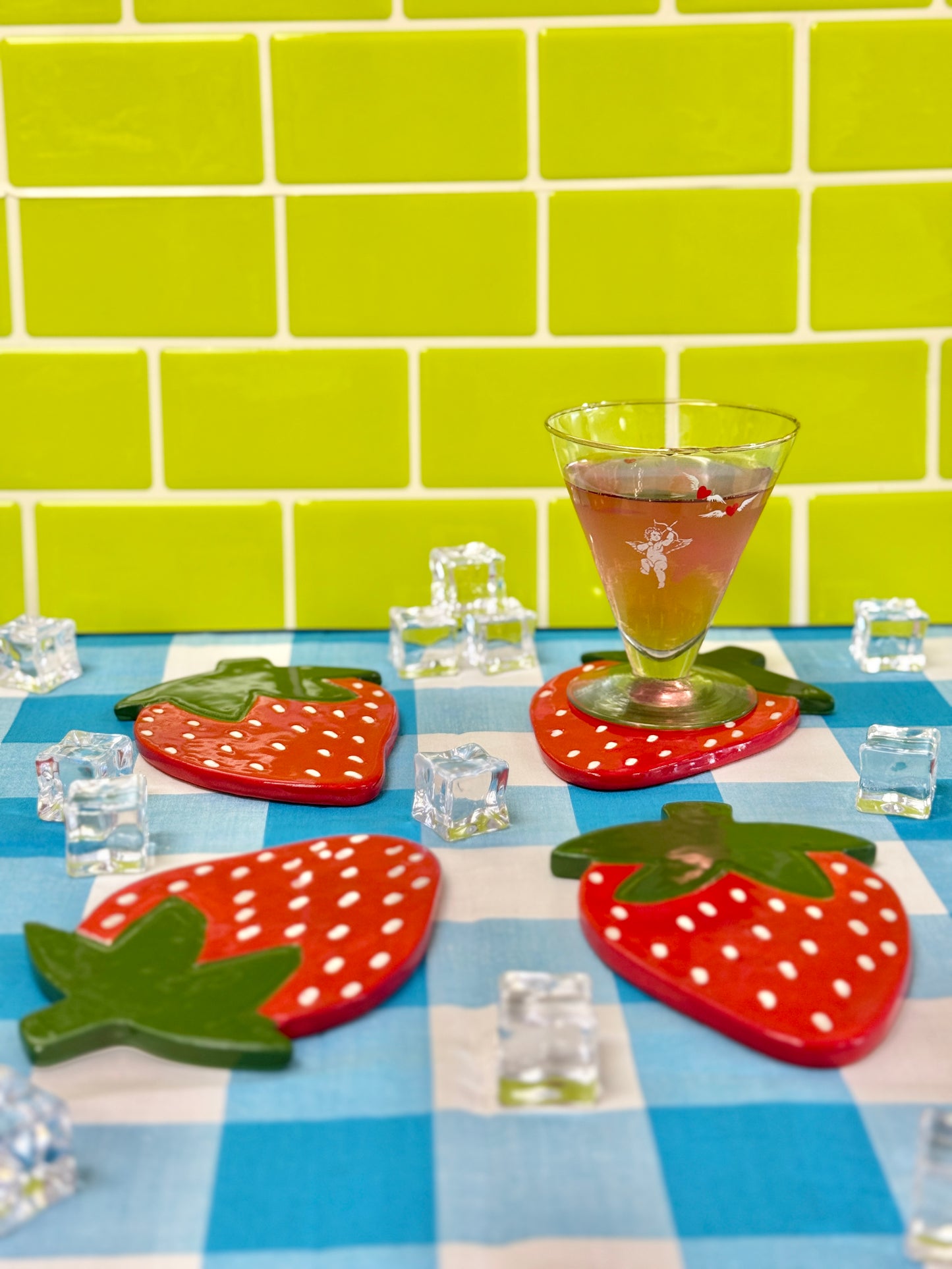 Strawberry Coasters