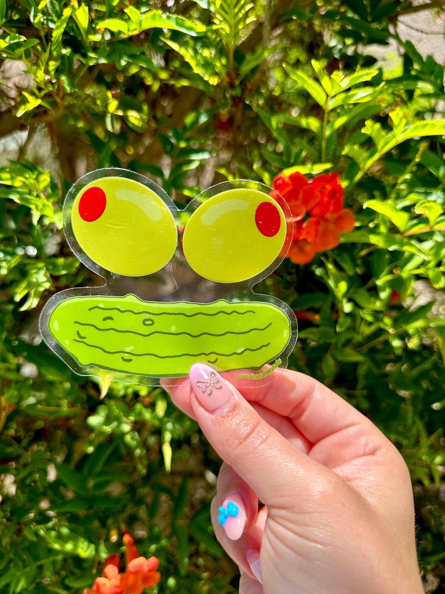 Happy Olive Face Sticker