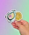 Oyster and Lemon Sticker