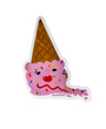 Melty Ice Cream Cone Sticker