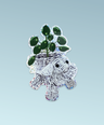 Pilea Plant Wicker Elephant Sticker