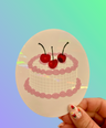 Disco Cake Suncatcher Decal