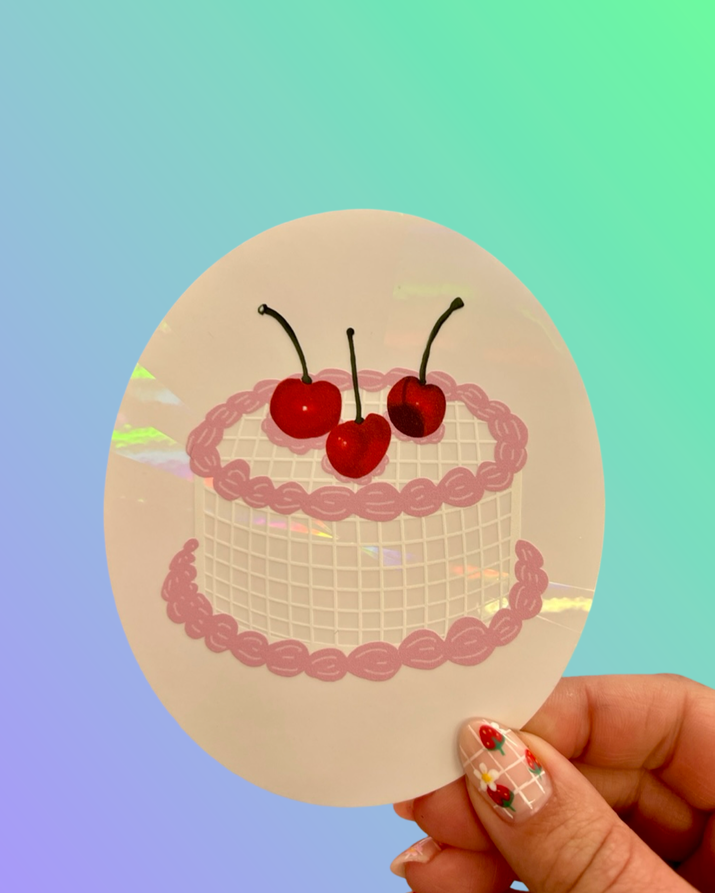 Disco Cake Suncatcher Decal