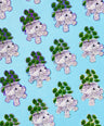 Pilea Plant Wicker Elephant Sticker