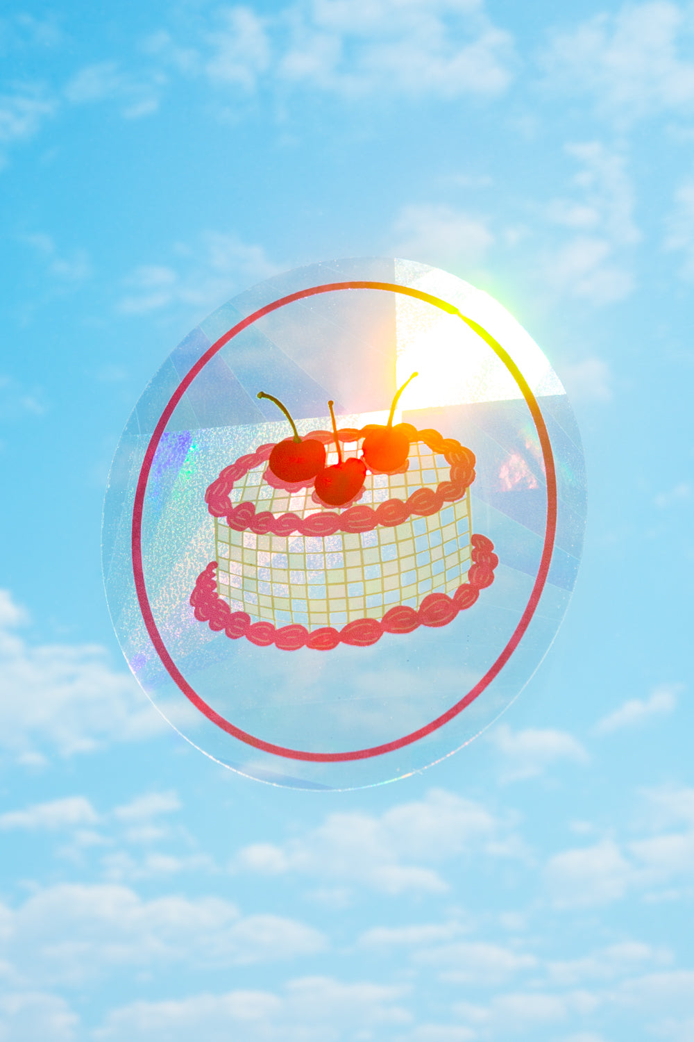 Disco Cake Suncatcher Decal 2.0