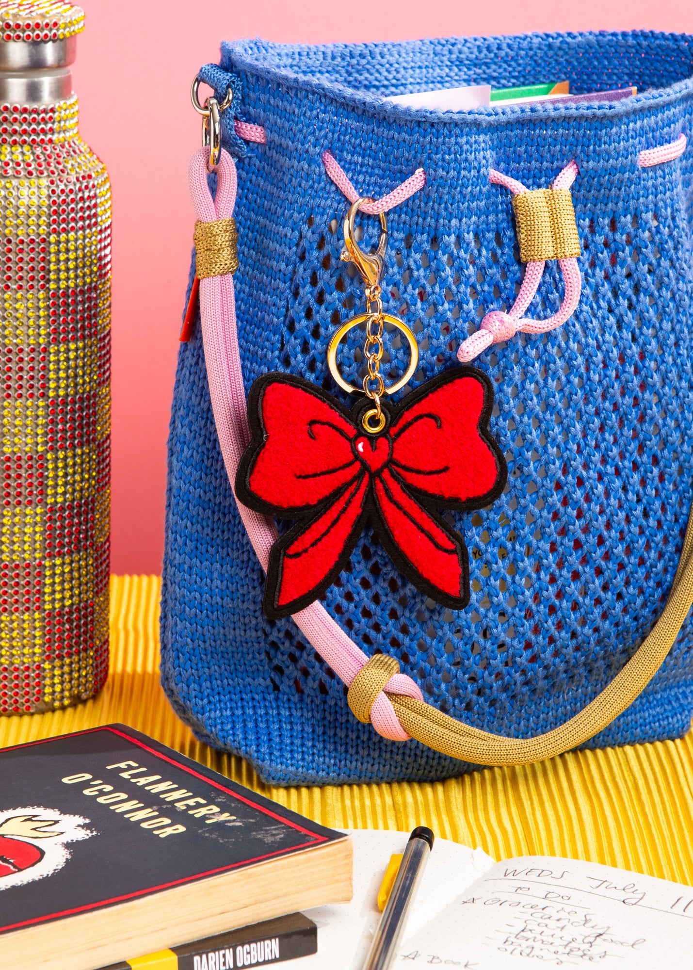 Red Bow Bag Charm