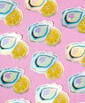 Oyster and Lemon Sticker