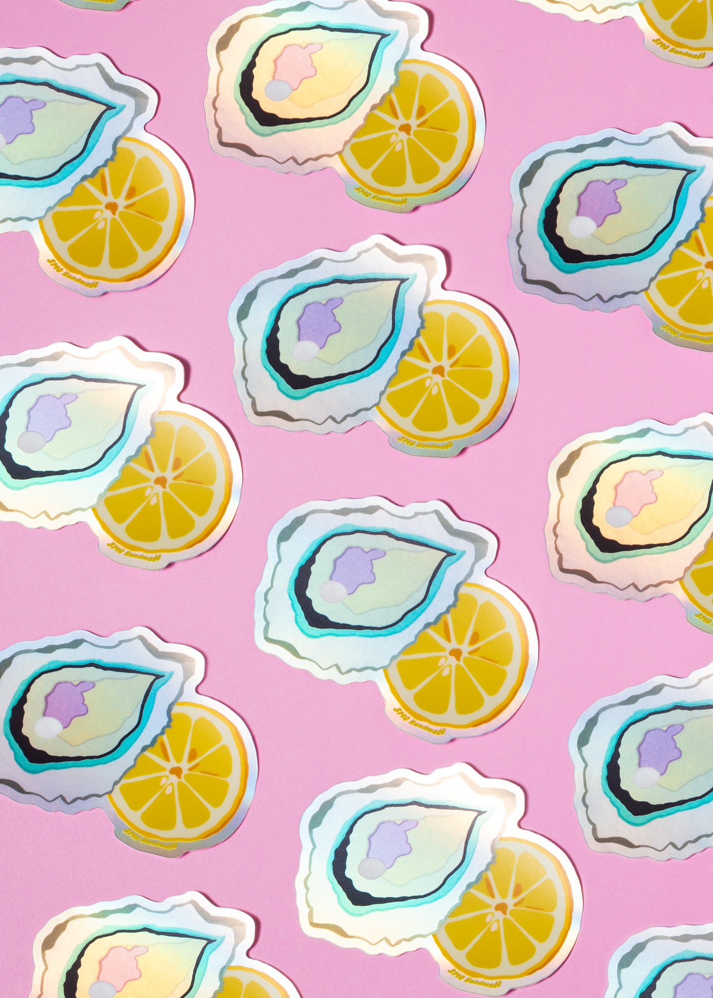 Oyster and Lemon Sticker