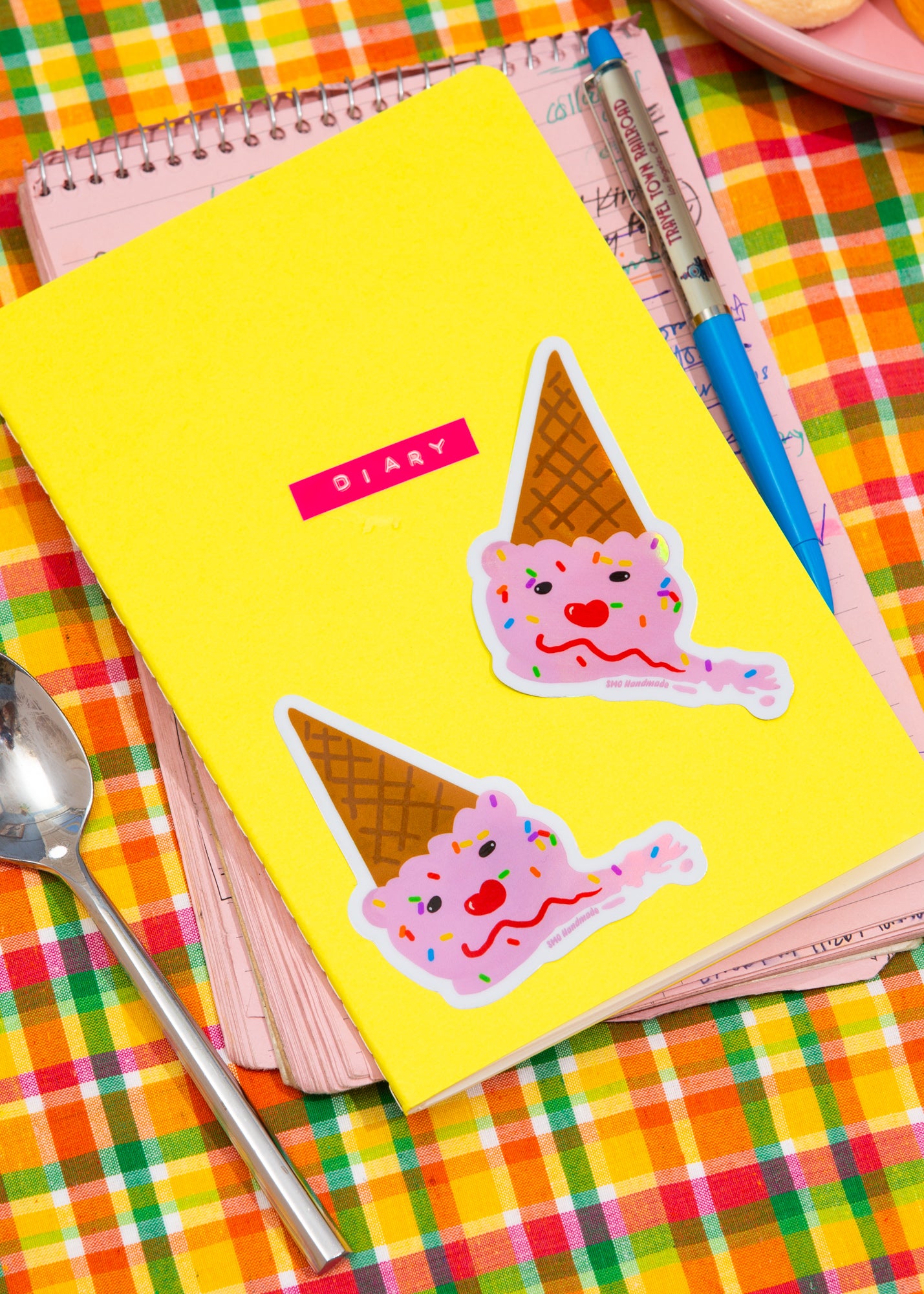 Melty Ice Cream Cone Sticker