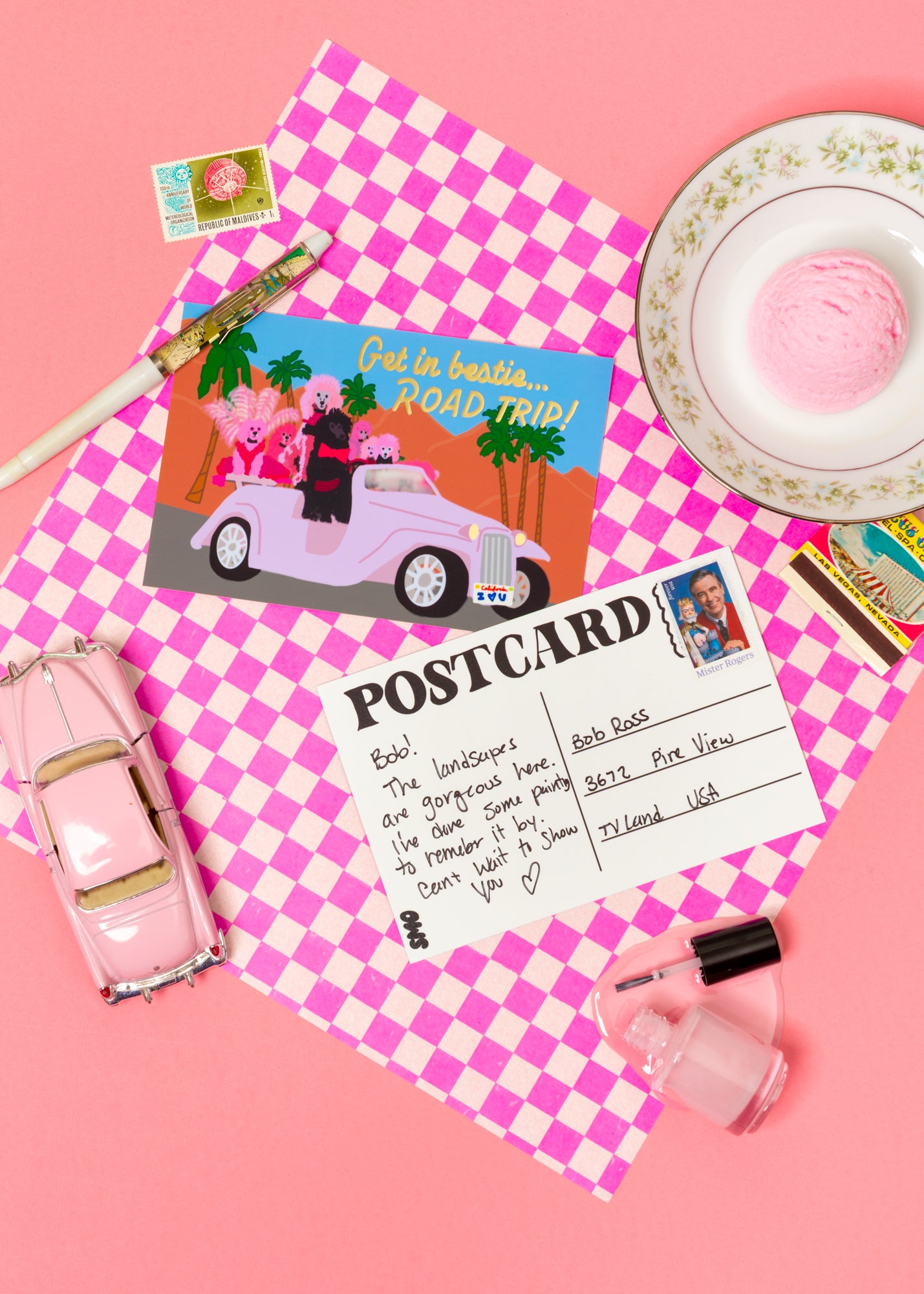 Road Trip Postcard
