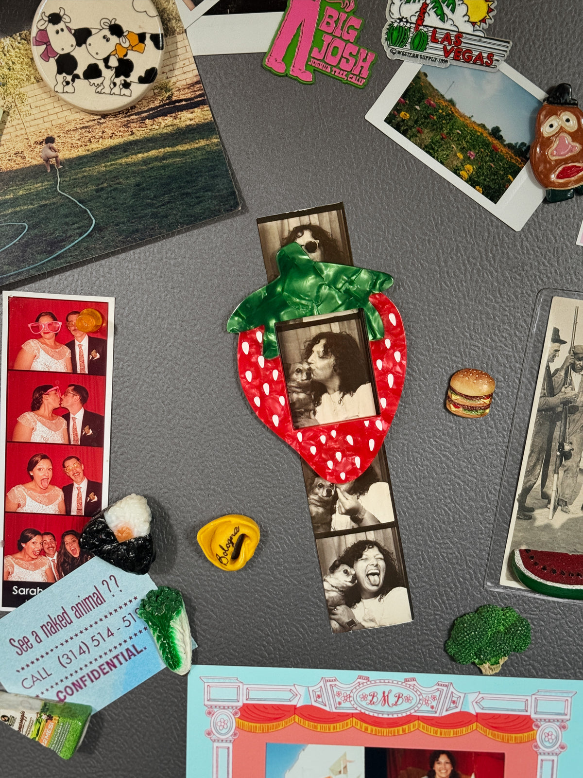Strawberry Magnetic Photo Frame