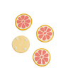 Grapefruit Coasters