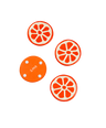 Orange Coasters