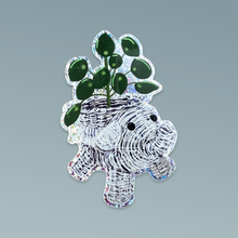Load image into Gallery viewer, Pilea Plant Wicker Elephant Sticker
